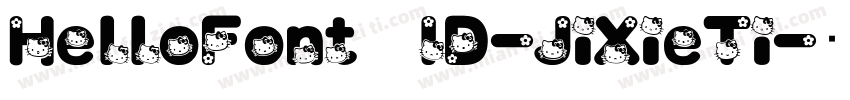 HelloFont ID-JiXieTi字体转换